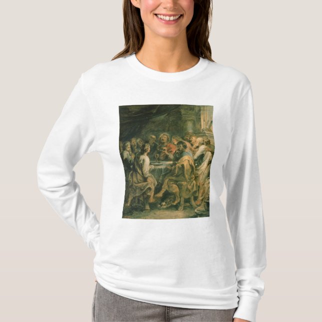 Den sist kvällsmålet, c.1630-31 t shirt (Framsida)