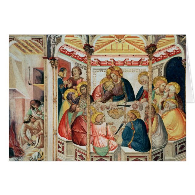 Den sist kvällsmålet hälsningskort (Framsidan Horizontal)