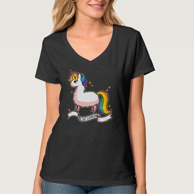 Den sist Llamacornen T-shirt (Framsida)