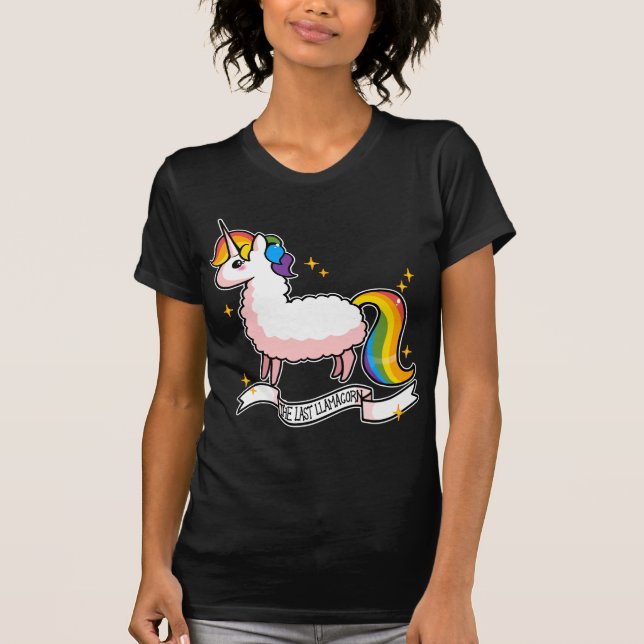 Den sist Llamacornen T Shirt (Framsida)