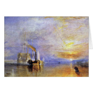 Den sist resan av den slåss Temeraire ""en "By Hälsningskort