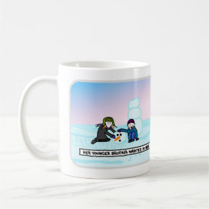 Den SIST snögubben Kaffemugg
