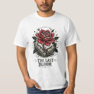 Den sista blomman traditionell tatueringskonst t shirt