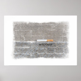 Den sista cigarrettrök slutar röka bensin poster