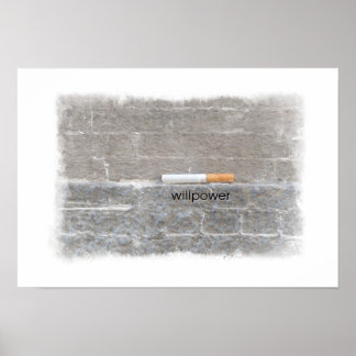 Den sista cigarrettrök slutar röka bensin poster