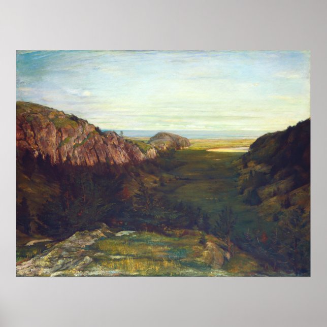 Den sista dalen - John La Farge Fine Art Poster (Framsidan)