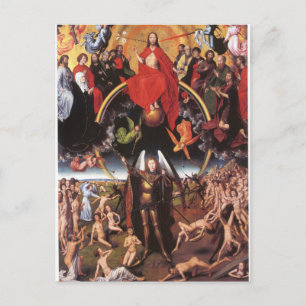 Den sista domen. Hans Memling; c. 1467-1471 Vykort