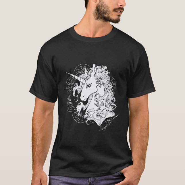 Den sista enhörningen Överdimensionerade vänner T Shirt (Framsida)