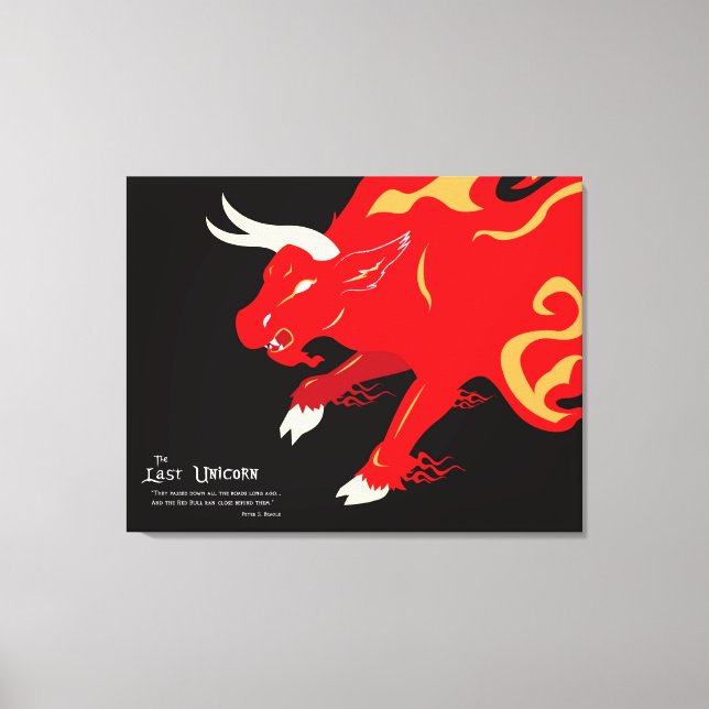 Den sista enhörningen: Red Bull Canvas (Framsida)