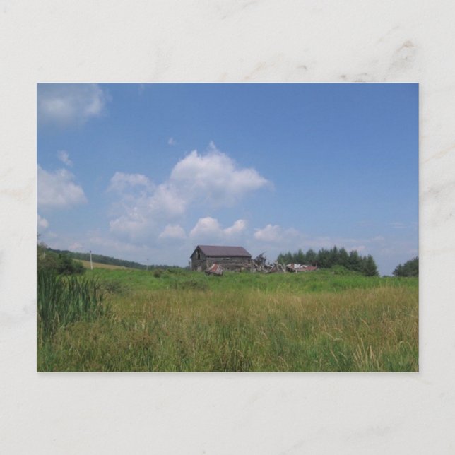 den sista ladan vykort (Framsida)