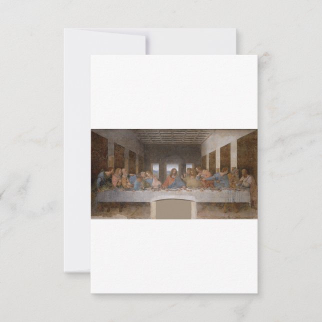 Den sista leverans 1495 1498 från Leonardo da Vinc Tack Kort (Framsida)