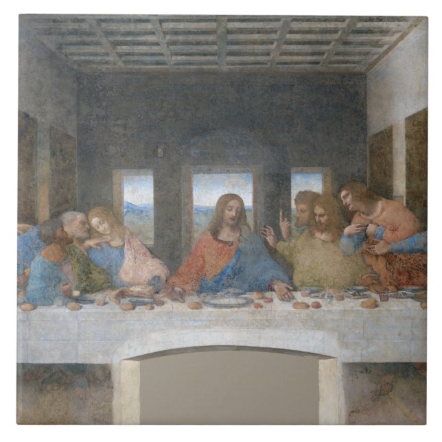Den sista leverantören, Leonardo da Vinci Kakelplatta (Framsidan)