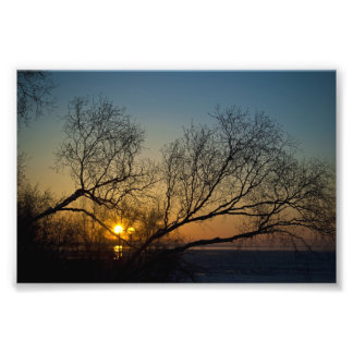 Den sista plågsamma biten av Sol Fototryck