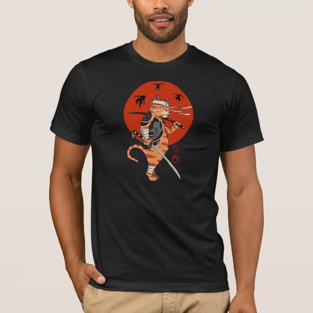 Den sista samuraiska katten t shirt (Framsida)