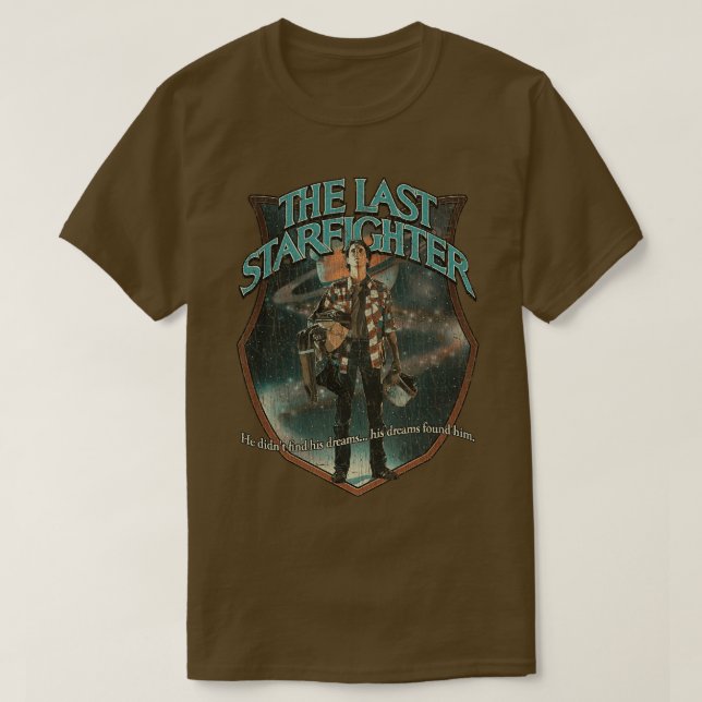 Den sista Starfighter 1984 T Shirt (Design framsida)