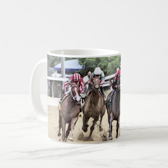 Den sista svängen - Saratoga Kaffemugg (Framsida vänster)