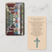 Den sista tillbehören av Spritual Communion Card