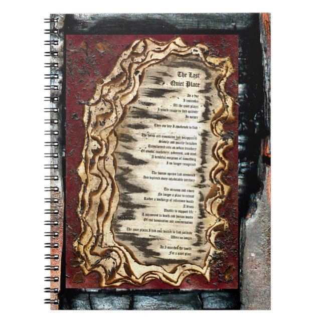 Den sista tysta Ställe Anteckningsbok (Framsidan)