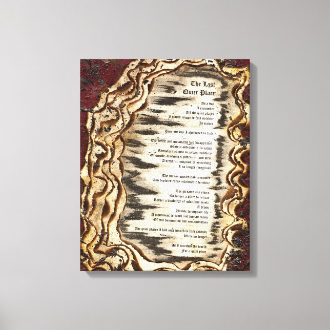 Den sista tysta Ställe Canvastryck (Framsida)