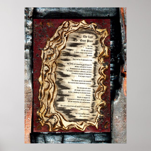 Den sista tysta Ställe Poster (Framsidan)