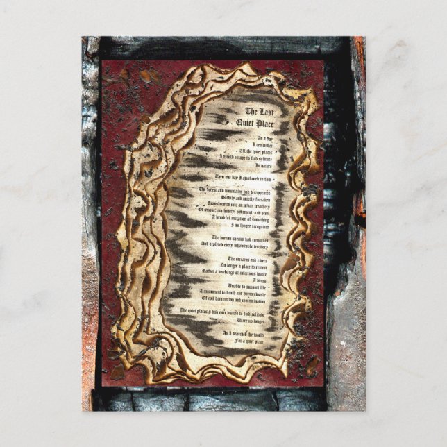 Den sista tysta Ställe Vykort (Framsida)