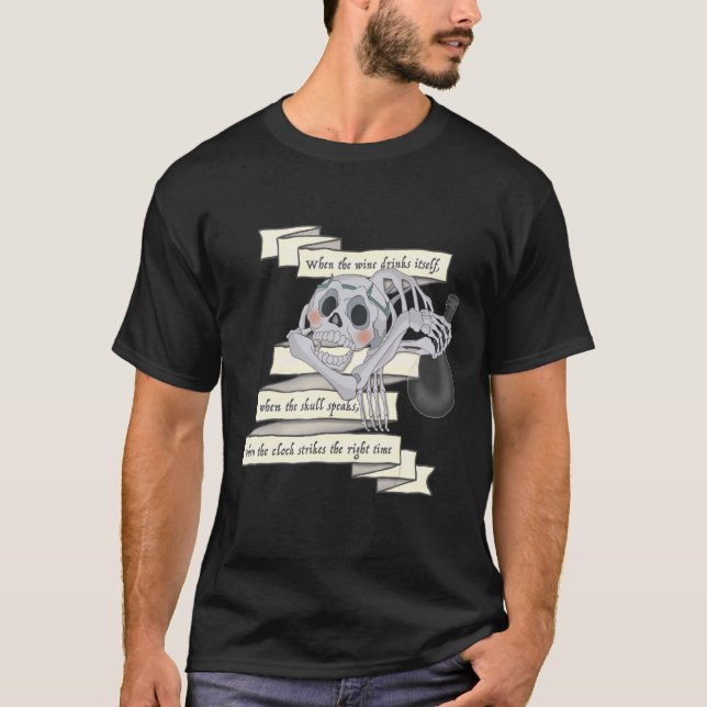 Den sista Unicorn Skull-riddle T Shirt (Framsida)