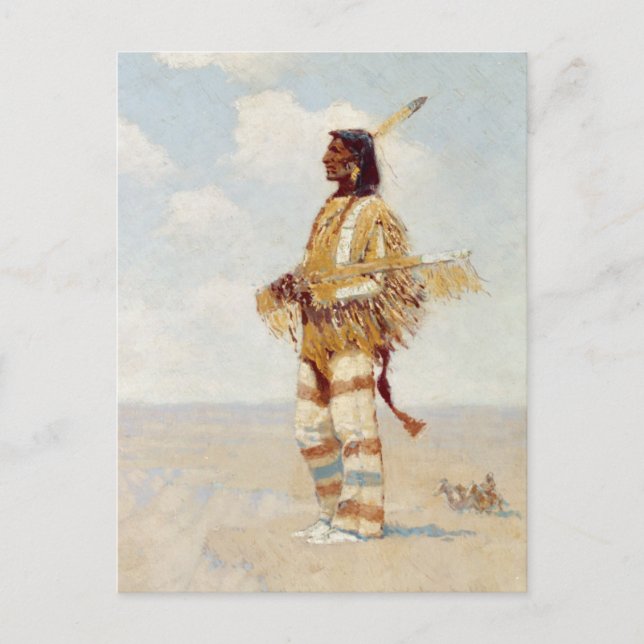 Den siste av hans Tävling, den avvänjande amerikan Vykort (Framsida)