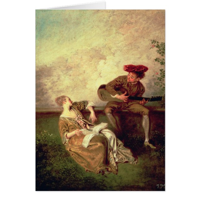 Den sjungande kursen hälsningskort (Framsidan)