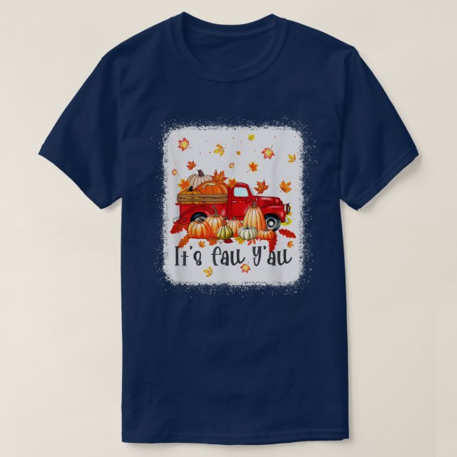 Den sjunkande höstnedgången för alla pumpkin Maple T Shirt (Design framsida)