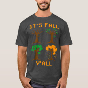 Den sjunkande YAll 8-bitars höstskampen Retro Piel T Shirt