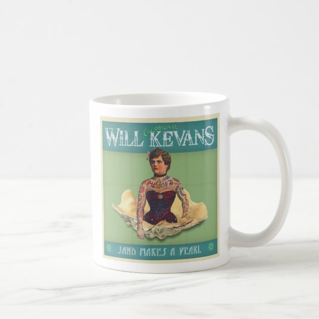 Den ska Kevans sanden gör en pärlemorfärg mugg (Höger)