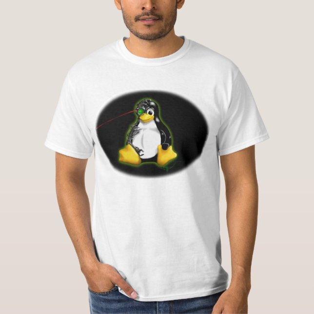 Den ska linuxen assimilerar dig tee (Framsida)