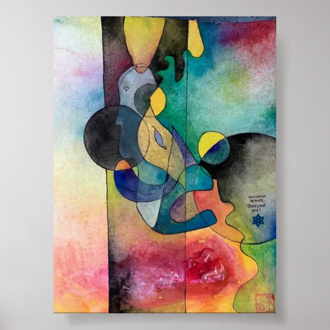 Den skadade örnbilden Poster (Framsidan)