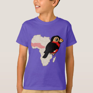 Den skäggiga barbeten spänner t-shirt