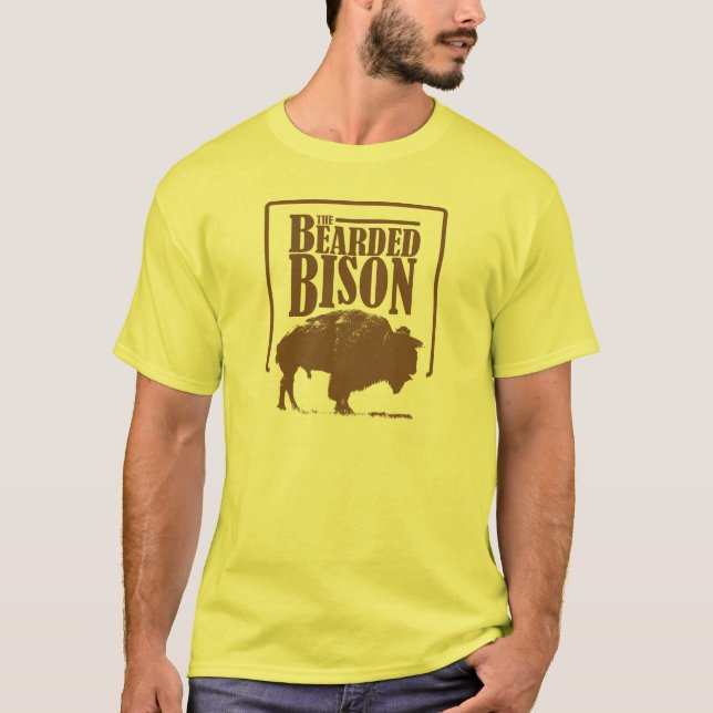 Den skäggiga bisonen t shirt (Framsida)