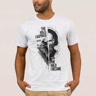 Den skalliga jag blev – Premiumgrafisk t-shirt
