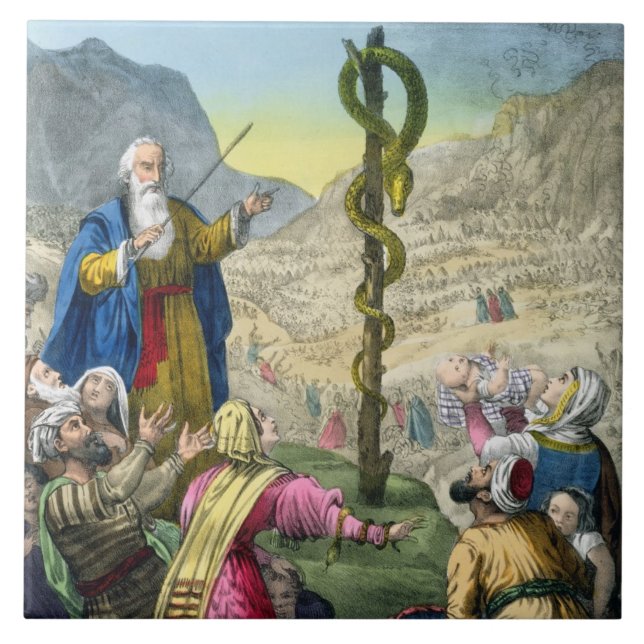 Den skamlösa ormen, från en bibel som skrivs ut av kakelplatta (Framsidan)