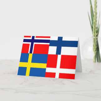 Den skandinaviska Flaggor-kvartetten Kort
