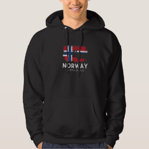 Den skandinaviska Norgen Flagga Noreg Norge Skandi Hoodie