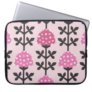 Den skandinaviska vintagen stil klöver blommigt, s laptop fodral