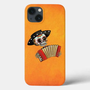 Den skelett- El-mariachien för day of the dead