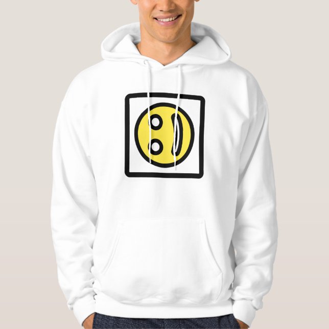 Den Skeva Grinet – Edgy Stil Hoodie (Framsida)