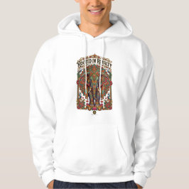 Den sköna jätten: Konstnärlig elefantdesign Hoodie