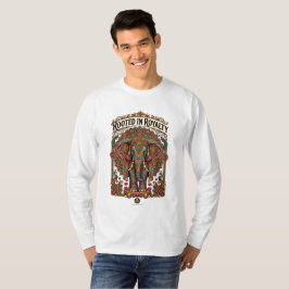 Den sköna jätten: Konstnärlig elefantdesign T Shirt