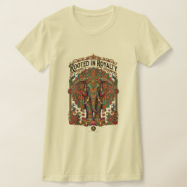 Den sköna jätten: Konstnärlig elefantdesign T Shirt