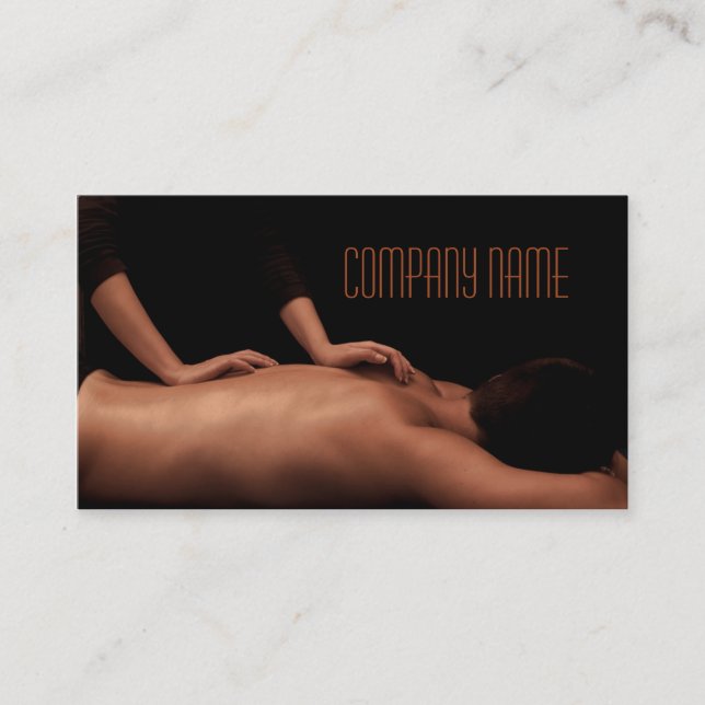 Den skönhetsalongen/massagen/kopplar av/SPAhuset Visitkort (Framsida)