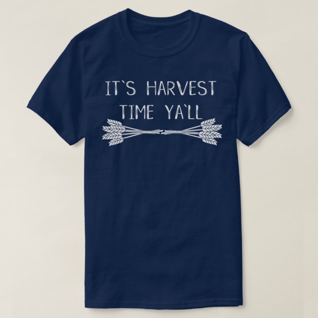 Den skördetid som Jall sjunker höstvete T Shirt (Design framsida)
