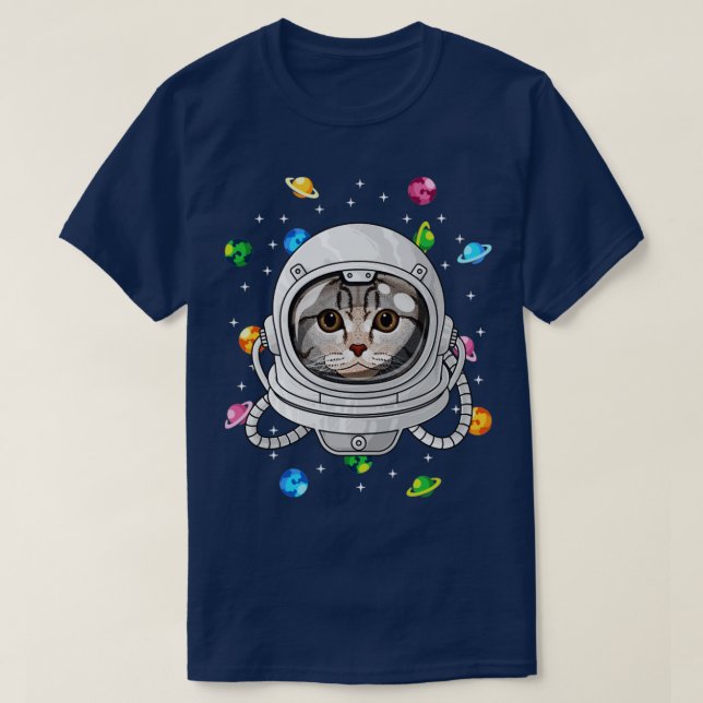 Den skotska feta astronaut - djupet i rymden Cosmi T Shirt (Design framsida)