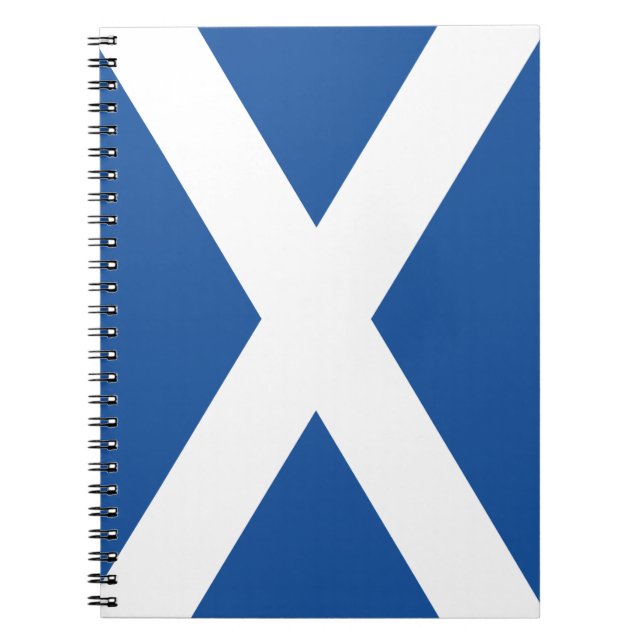 Den skotska flagga Skottland spiral bärbar journal Anteckningsbok Med Spiral (Framsidan)