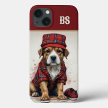 Den skotska hyresvärden i kilt och hund